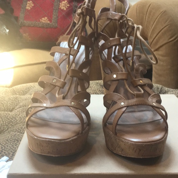 Sexy summer Gladiator JOIE “Larissa” wedge sandals - Picture 2 of 8